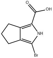 Cyclopenta[c]pyrrole-1-carboxylic acid, 3-bromo-2,4,5,6-tetrahydro-,1782012-15-0,结构式