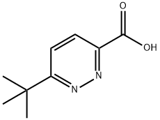 3-Pyridazinecarboxylic acid, 6-(1,1-dimethylethyl)- Structure