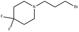 Piperidine, 1-(3-bromopropyl)-4,4-difluoro- Struktur