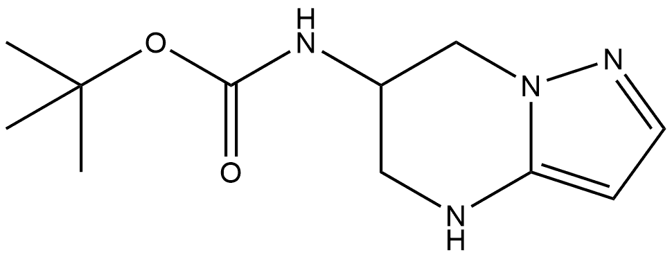 1,1-Dimethylethyl N-(4,5,6,7-tetrahydropyrazolo[1,5-a]pyrimidin-6-yl)carbamate Structure