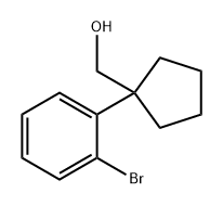 1-(2-溴苯基)环戊基甲醇,1782218-90-9,结构式