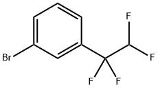 Benzene, 1-bromo-3-(1,1,2,2-tetrafluoroethyl)- Structure