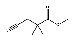 Cyclopropanecarboxylic acid, 1-(cyanomethyl)-, methyl ester 化学構造式