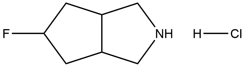 Cyclopenta[c]pyrrole, 5-fluorooctahydro-, hydrochloride (1:1) 结构式