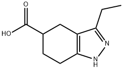 1H-Indazole-5-carboxylic acid, 3-ethyl-4,5,6,7-tetrahydro- Structure