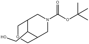 1,1-Dimethylethyl 9-(hydroxymethyl)-3-oxa-7-azabicyclo[3.3.1]nonane-7-carboxylate Structure