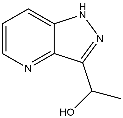 1-(1H-Pyrazolo[4,3-b]pyridin-3-yl)ethanol 化学構造式