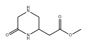 2-(6-氧代-2-哌嗪基)乙酸甲酯,1782536-84-8,结构式