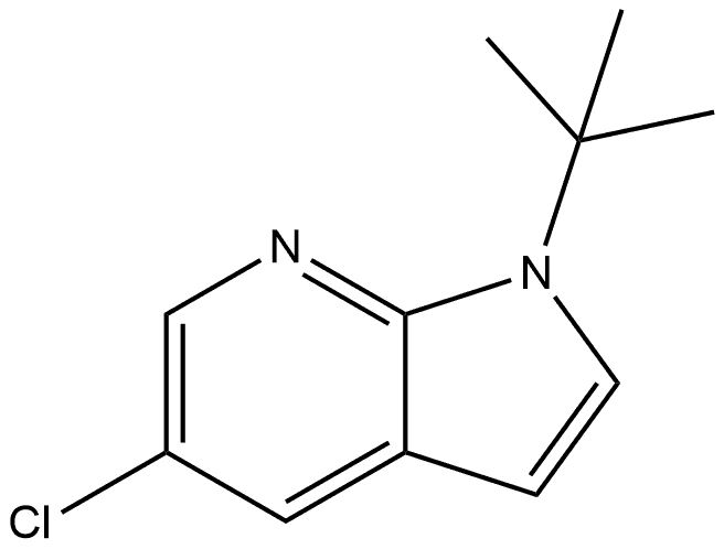 1-(tert-butyl)-5-chloro-1H-pyrrolo[2,3-b]pyridine Struktur