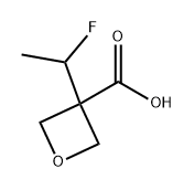 3-Oxetanecarboxylic acid, 3-(1-fluoroethyl)- Struktur