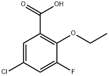 5-Chloro-2-ethoxy-3-fluorobenzoic acid Structure