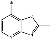 7-Bromo-2-methyl-[1,3]oxazolo[4,5-b]pyridine 结构式