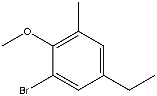 1-Bromo-5-ethyl-2-methoxy-3-methylbenzene Structure