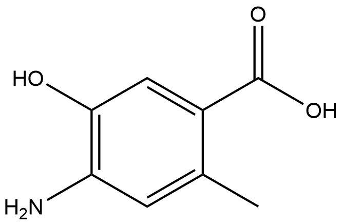 4-Amino-5-hydroxy-2-methylbenzoic acid Structure
