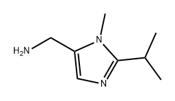 1H-Imidazole-5-methanamine, 1-methyl-2-(1-methylethyl)- Structure