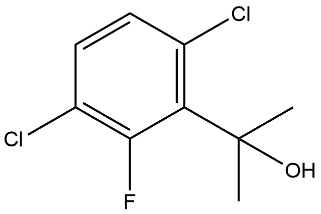 3,6-Dichloro-2-fluoro-α,α-dimethylbenzenemethanol 结构式