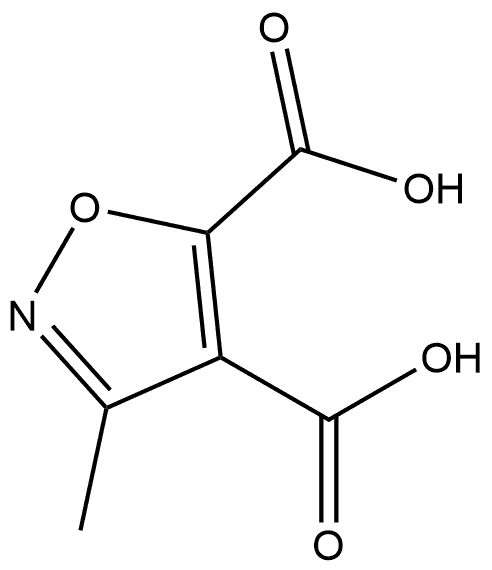 3-Methyl-4,5-isoxazoledicarboxylic acid Structure