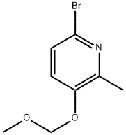 Pyridine, 6-bromo-3-(methoxymethoxy)-2-methyl- Struktur