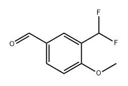 Benzaldehyde, 3-(difluoromethyl)-4-methoxy- Structure