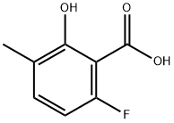 6-fluoro-2-hydroxy-3-methylbenzoic acid Structure