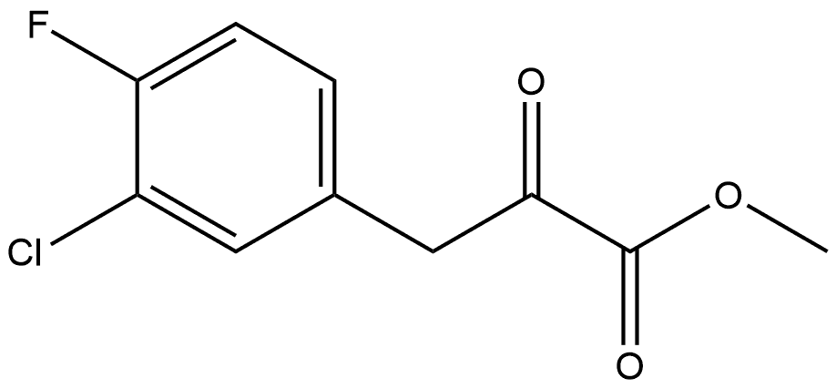 1783350-84-4 3-(3-氯-4-氟苯基)-2-氧代丙酸甲酯