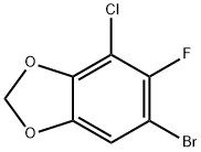 6-bromo-4-chloro-5-fluoro-1,3-dioxaindane Structure