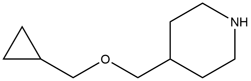 4-(cyclopropyl(methoxy)methyl)piperidine Structure