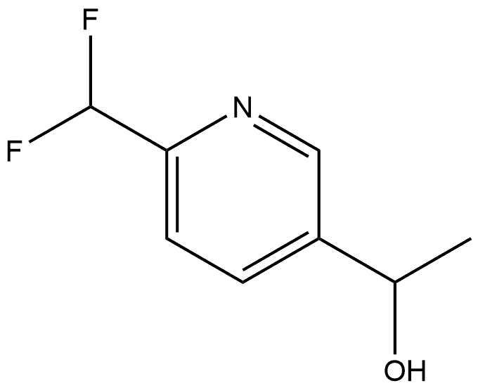 6-(Difluoromethyl)-α-methyl-3-pyridinemethanol Structure