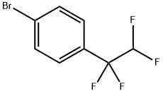 Benzene, 1-bromo-4-(1,1,2,2-tetrafluoroethyl)- Structure