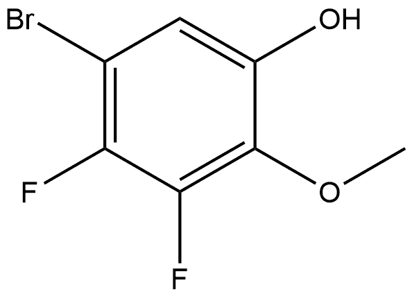 5-Bromo-3,4-difluoro-2-methoxyphenol Structure