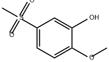 Phenol, 2-methoxy-5-(methylsulfonyl)- Structure