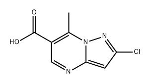 Pyrazolo[1,5-a]pyrimidine-6-carboxylic acid, 2-chloro-7-methyl- 结构式