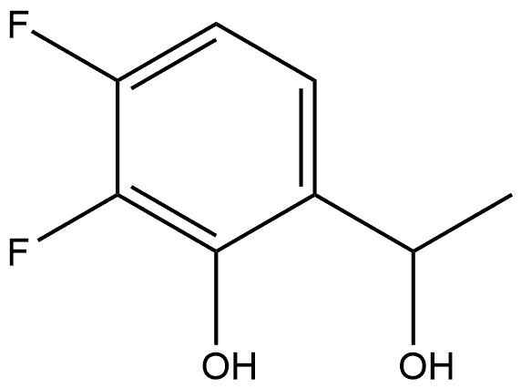 3,4-Difluoro-2-hydroxy-α-methylbenzenemethanol Struktur