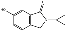 1H-Isoindol-1-one, 2-cyclopropyl-2,3-dihydro-6-hydroxy- Structure