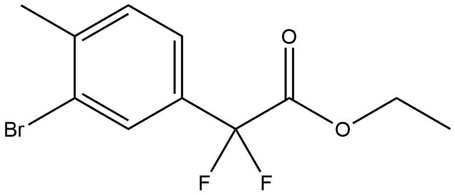 Ethyl 3-bromo-α,α-difluoro-4-methylbenzeneacetate Structure