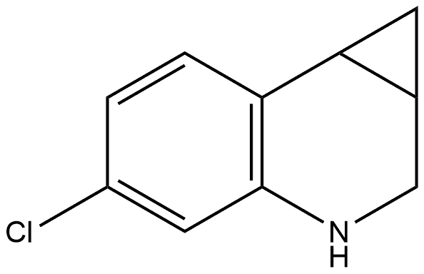 5-Chloro-1a,2,3,7b-tetrahydro-1H-cyclopropa[c]quinoline Struktur