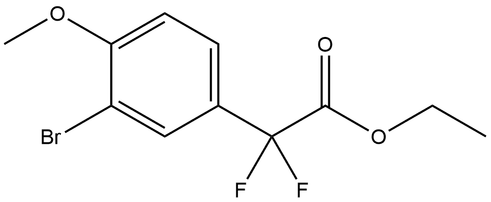 Ethyl 3-bromo-α,α-difluoro-4-methoxybenzeneacetate Structure