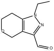 1-ethyl-1H,4H,6H,7H-pyrano[4,3-c]pyrazole-3-carb
aldehyde Structure