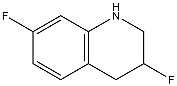 3,7-Difluoro-1,2,3,4-tetrahydroquinoline Struktur