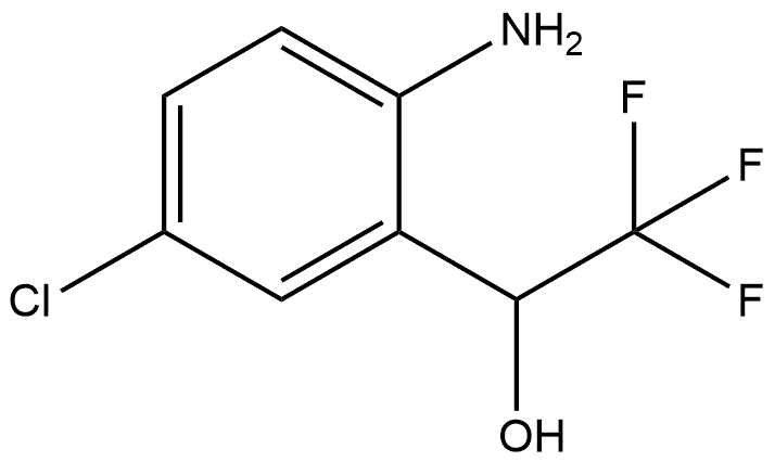 Benzenemethanol, 2-amino-5-chloro-α-(trifluoromethyl)- Structure