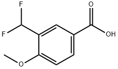 Benzoic acid, 3-(difluoromethyl)-4-methoxy- Struktur