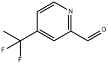 4-(1,1-二氟乙基)吡啶甲醛, 1783754-70-0, 结构式
