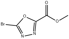 1,3,4-Oxadiazole-2-carboxylic acid, 5-bromo-, methyl ester Struktur