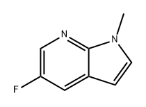 1H-Pyrrolo[2,3-b]pyridine, 5-fluoro-1-methyl- Structure