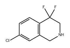 Isoquinoline, 7-chloro-4,4-difluoro-1,2,3,4-tetrahydro- Structure