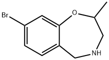 8-bromo-2-methyl-2,3,4,5-tetrahydro-1,4-benzoxazepine hydrochloride Struktur