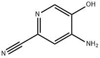 2-Pyridinecarbonitrile, 4-amino-5-hydroxy- Structure