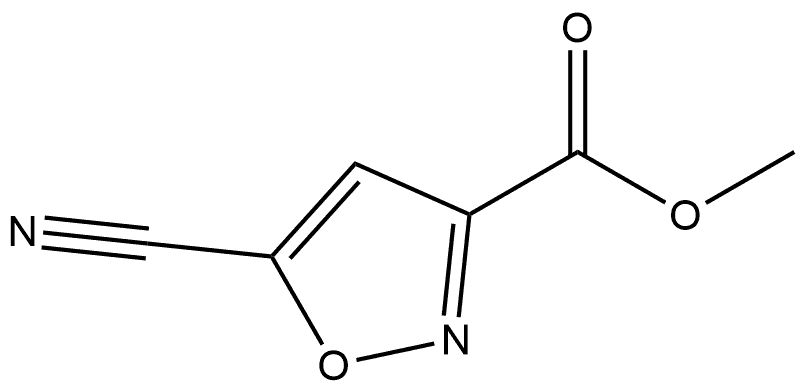 Methyl 5-cyano-3-isoxazolecarboxylate Struktur