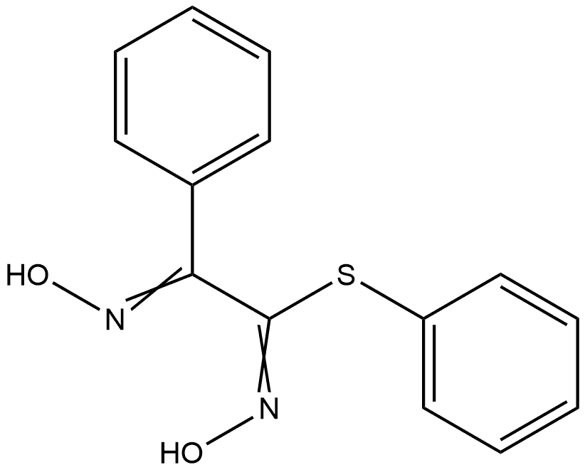 Benzeneethanimidothioic acid, N-hydroxy-α-(hydroxyimino)-, phenyl ester