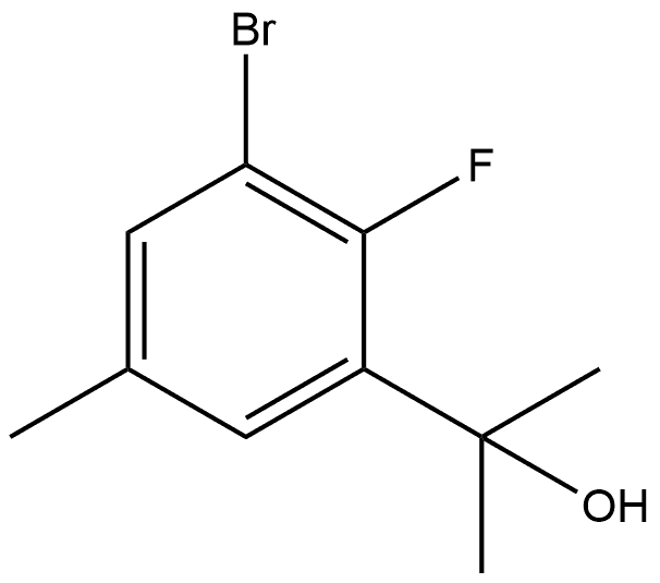 2-(3-bromo-2-fluoro-5-methylphenyl)propan-2-ol|